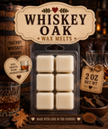 Whiskey oak wax melts