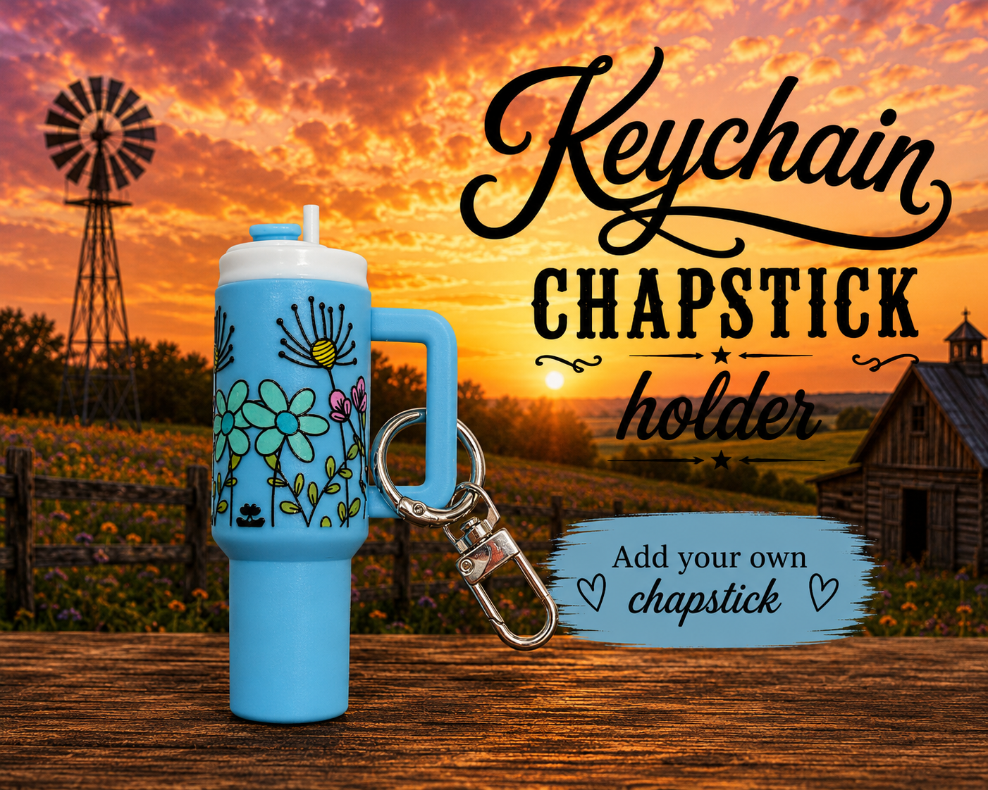 Light blue keychain