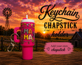 Dark pink keychain