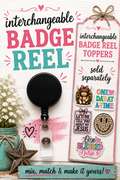 Interchangeable badge reel