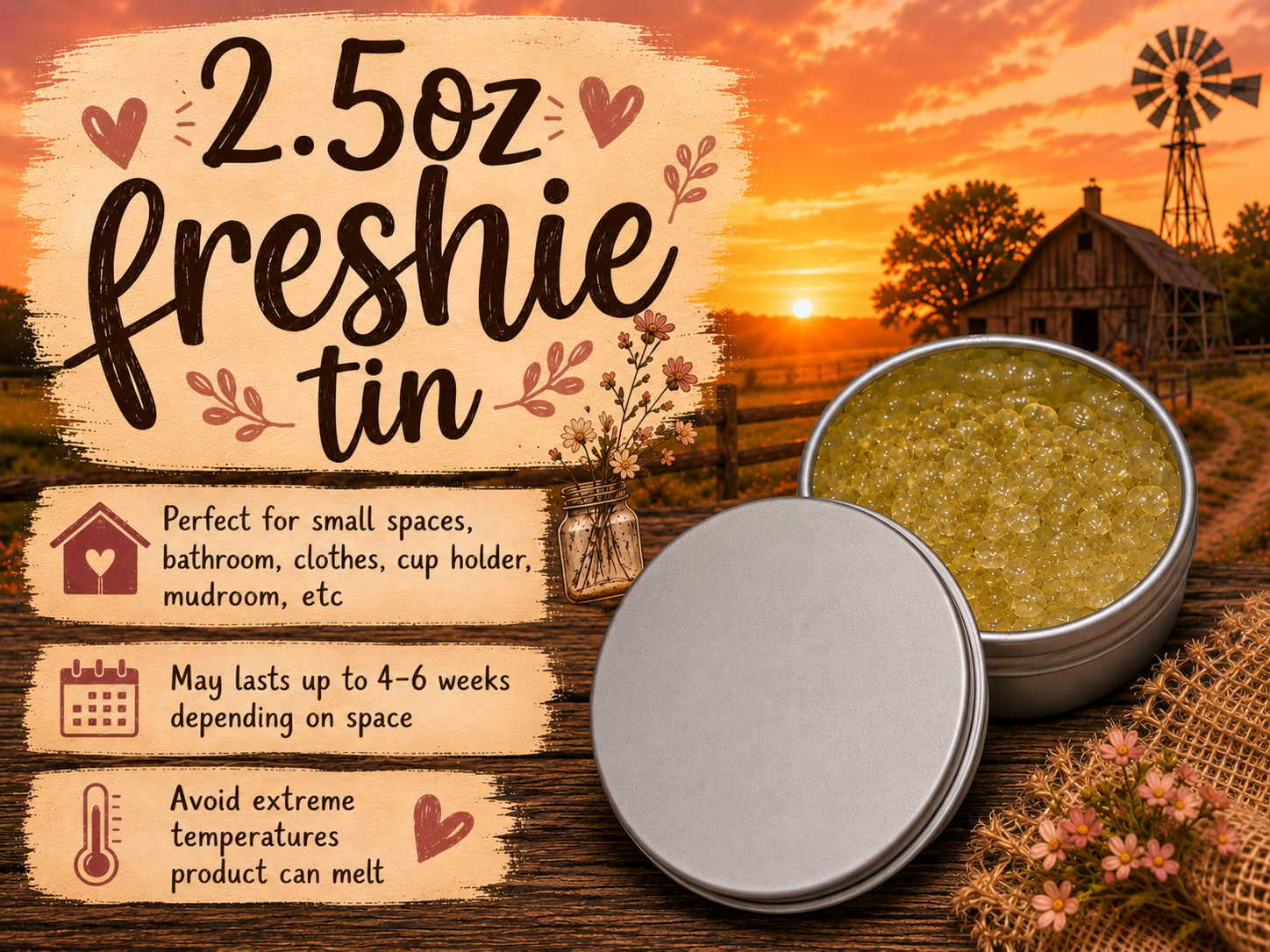 2.5 freshie tin