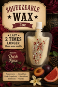 Dark rose squeezable wax