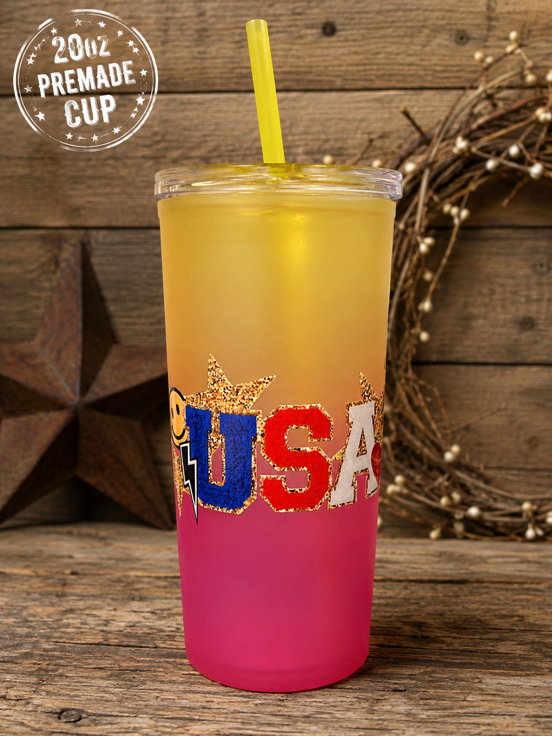 20oz premade cup