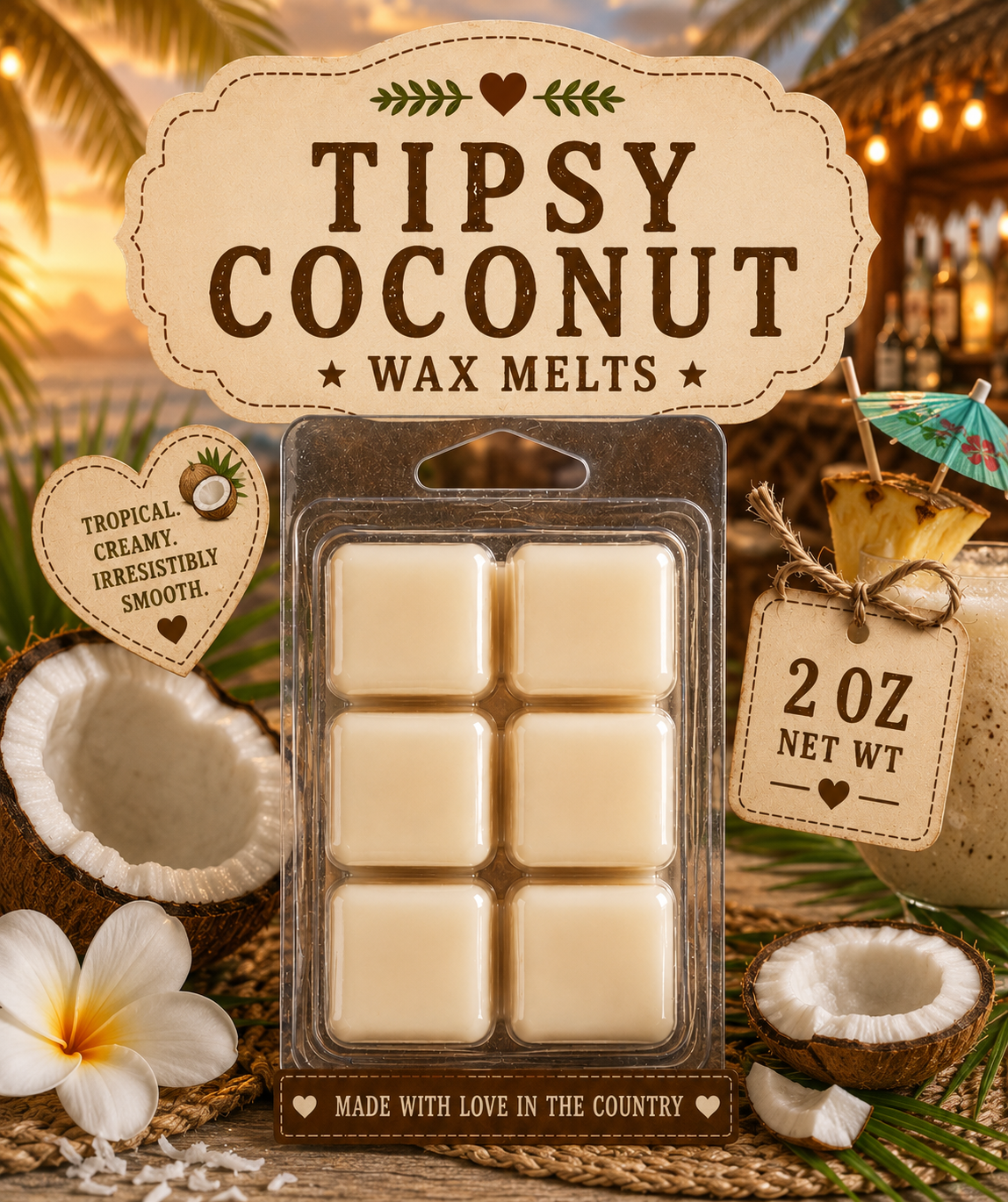 Tipsy coconut wax melts
