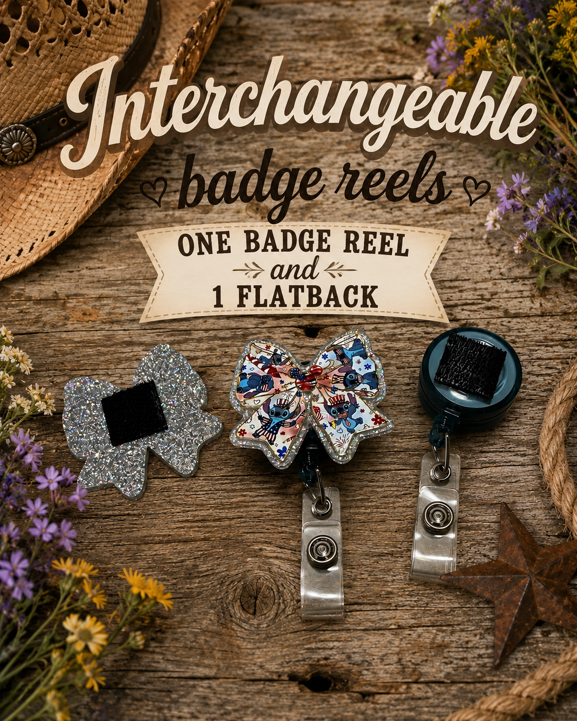 Bow badge reel