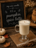 Pumpkin spice latte 9.5oz candle