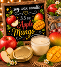 Apple mango 3.5oz candle