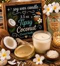 Tipsy coconut 3.5oz candle