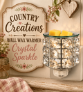 Crystal sparkle wall wax warmer