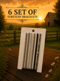 6 stretchy bracelets