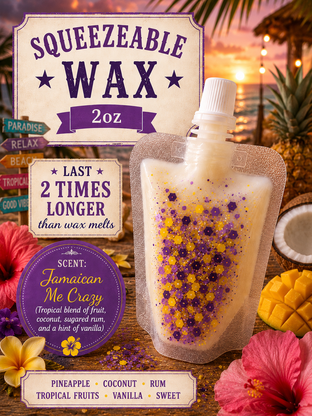 Jamaican me crazy squeezable wax