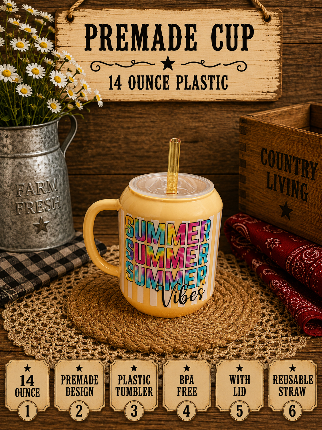 Premade 14oz summer