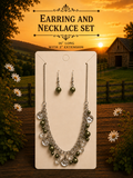 Earrings and necklace set