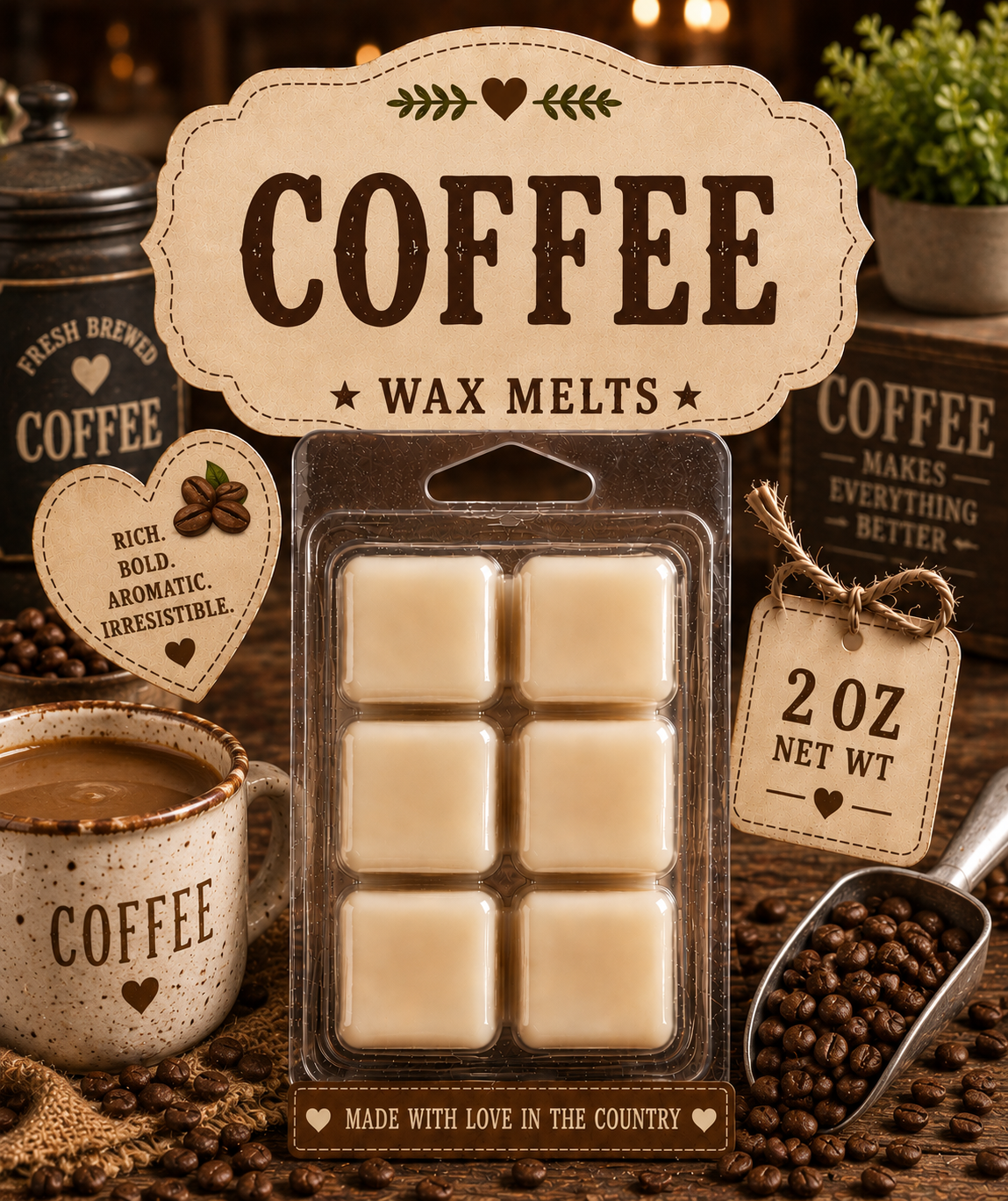 Coffee wax melt