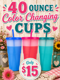 40oz color changing cup